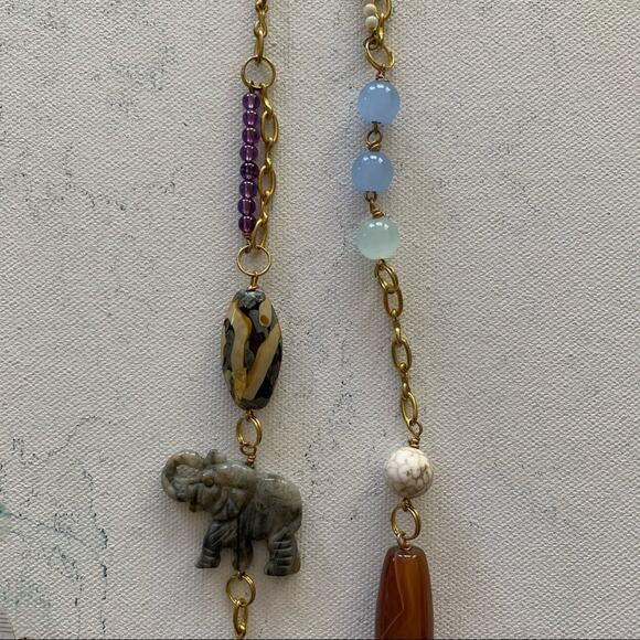 Boutique | Multi Beaded Necklace Elephant - Picture 6 of 6